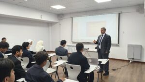 04.04.2026 / Семинари илмӣ – методологӣ дар мавзӯи “Пешгирии шомилшавии ноболиғону ҷавонон ба ҳизбу ҳаракатҳои хусусияти экстремистӣ ва террористӣ дошта” бо донишҷӯёни муассиса баргузор гардид