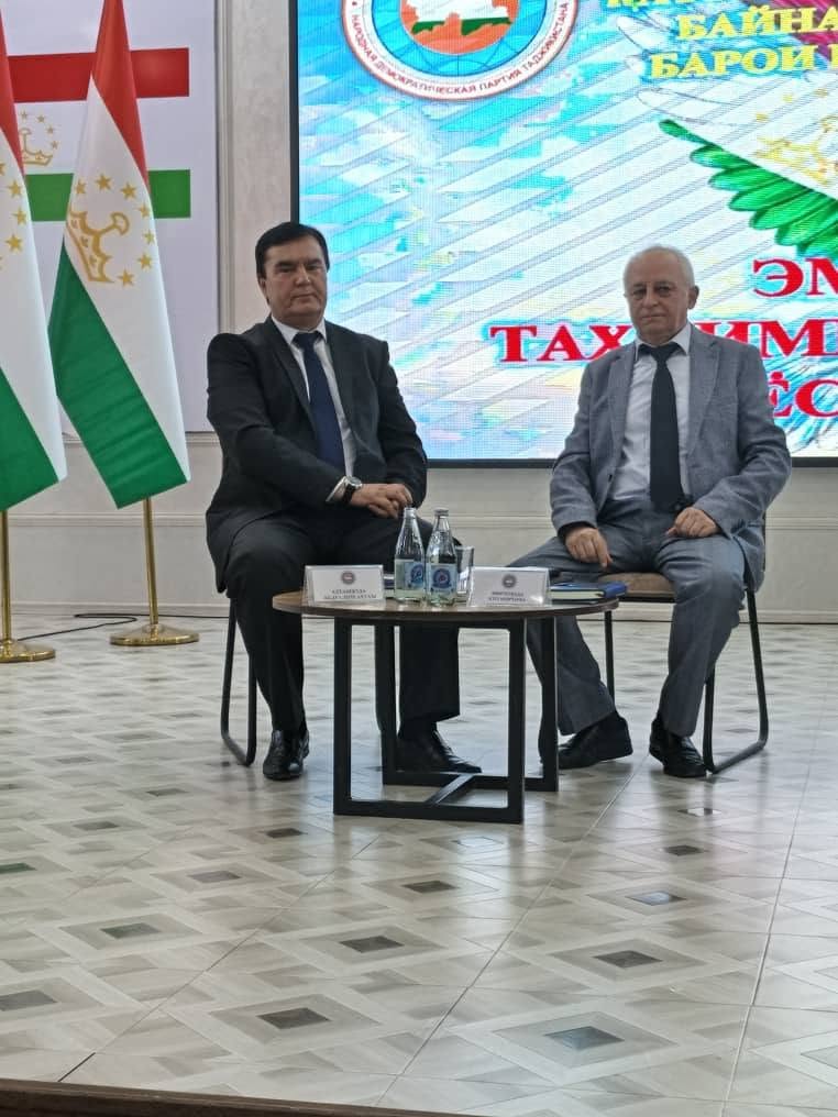 26.06.2026 / Иштироки Ректори Донишкадаи исломии Тоҷикистон ба номи Имоми Аъзам – Абуҳанифа, муҳтарам Аҳтамзода А.А. дар Конференсияи илмӣ-назариявӣ дар доираи қабули Қатъномаи Созмони Милали Муттаҳид таҳти унвони Даҳсолаи байналмилалӣ оид ба таҳкими сулҳ барои наслҳои оянда (2027–2036) “Эмомалӣ Раҳмон – таҳкимбахши сулҳ ва суботи сиёсии ҷомеаи ҷаҳонӣ”